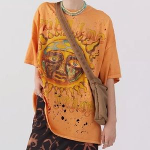 Urban Outfitters Orange Sublime T-Shirt/ T-Shirt Dress in Small/Medium